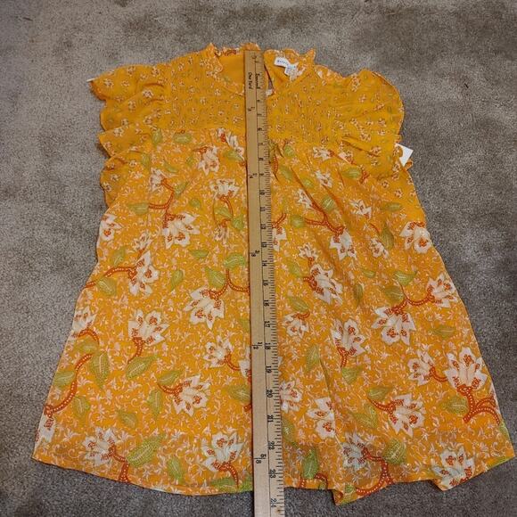 Maison d' Amelie Orange Floral NWT New Size Extra Small XS Vibrant Spring - Picture 10 of 11